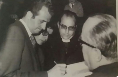 Juan Carlos I y D. Gomzalo Huesa    